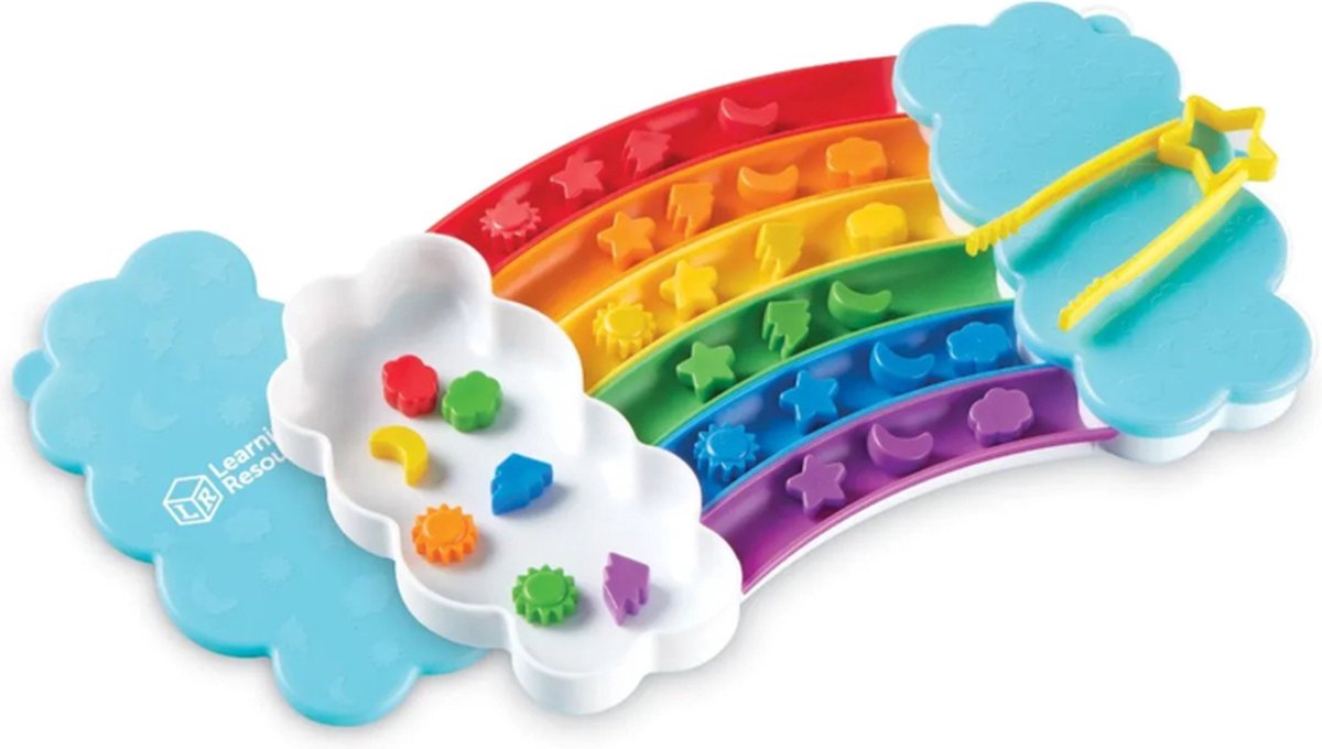 Plateau de tri arc-en-ciel de ressources d'apprentissage - 3+