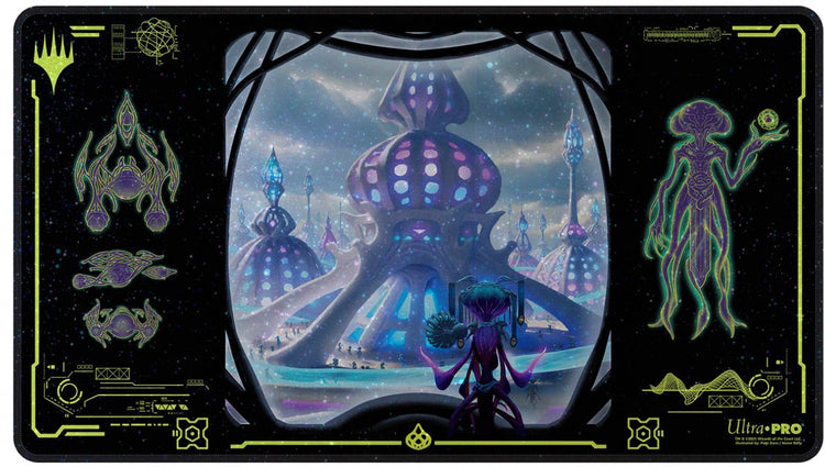Ultrapro ultra pro - magie : le rassemblement - bord des éternités - uthros, tapis de jeu holofoil titanic godcore - royaume-uni