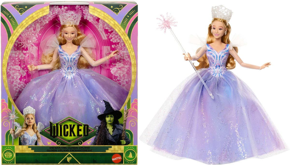 Mattel méchant : pour une bonne poupée enchanteresse poupées Glinda Upland