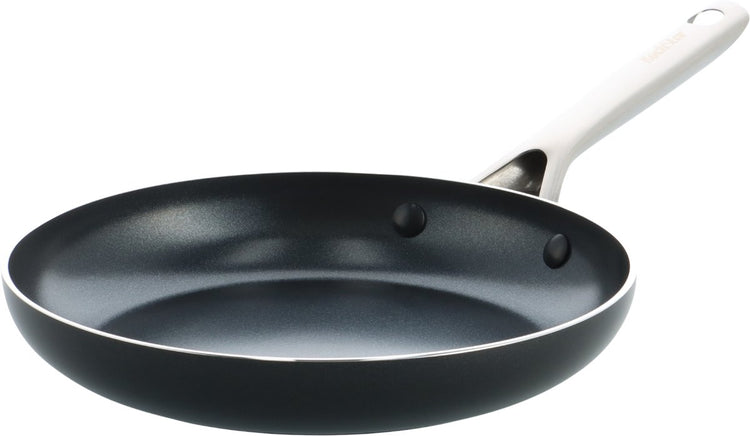 Kochstar nacht keramische koekenpan - 30cm - pfas-vrij - inductie koekenpan - inductie pan - vaatwasserbestendig - ovenbestendig tot 200° c - keramische anti-aanbaklaag - rvs handgreep - rvs rand - zwart