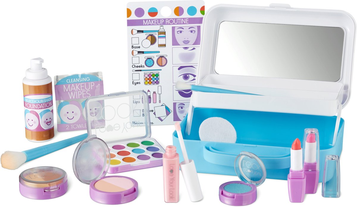 Melissa Doug – coffret de maquillage – avec étui de rangement et miroir