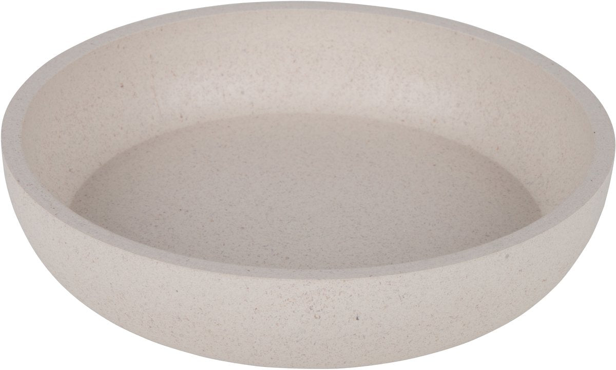 Gamelle pour chat en bambou District 70 – lot de 2 – merengue – antidérapante