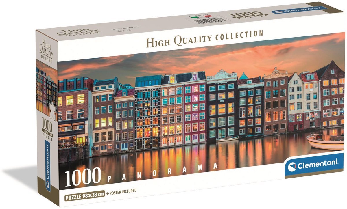 Clementoni Puzzle Jigsaw Bright Amsterdam, 1000st.