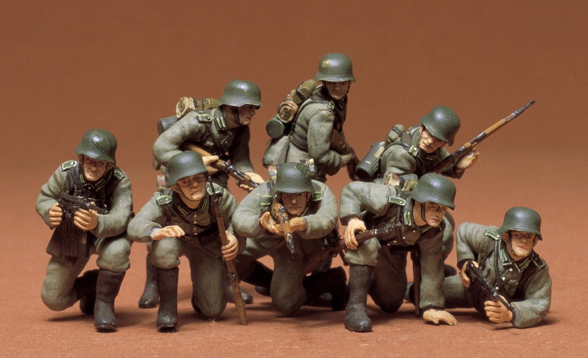 Grenadiers de char allemand Tamiya (8 figurines) - échelle 1 35 - - tam35061