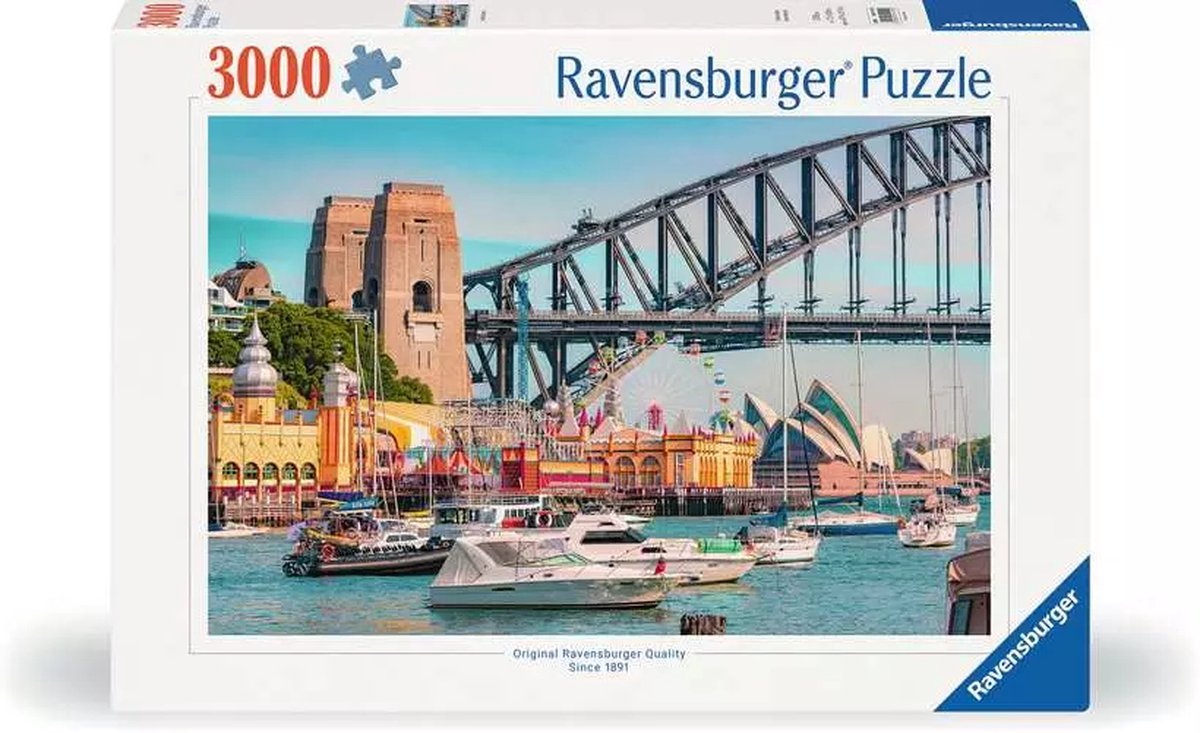 Ravensburger puzzle secret Sydney 3000 pièces paysage adulte.