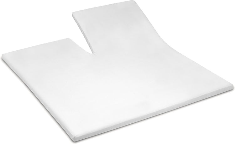 Cendrillon - surmatelas - drap-housse fendu - hauteur de matelas jusqu'à 15 cm - jersey double - 200x200 210 cm - blanc