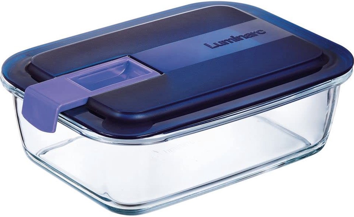 Luminarc easy box - 122cl - rectangulaire avec couvercle