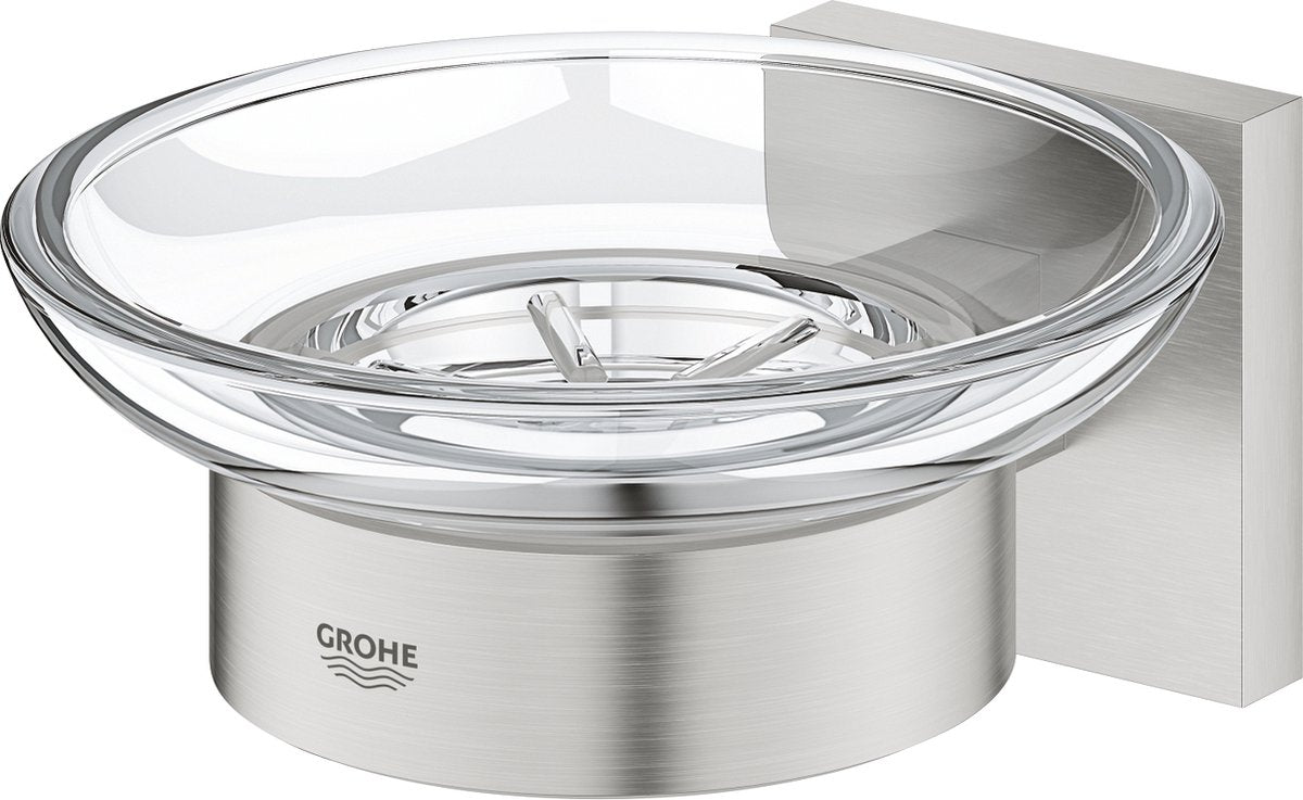 Porte-savon Grohe start cube avec support - supersteel (aspect inox) 41096dc0
