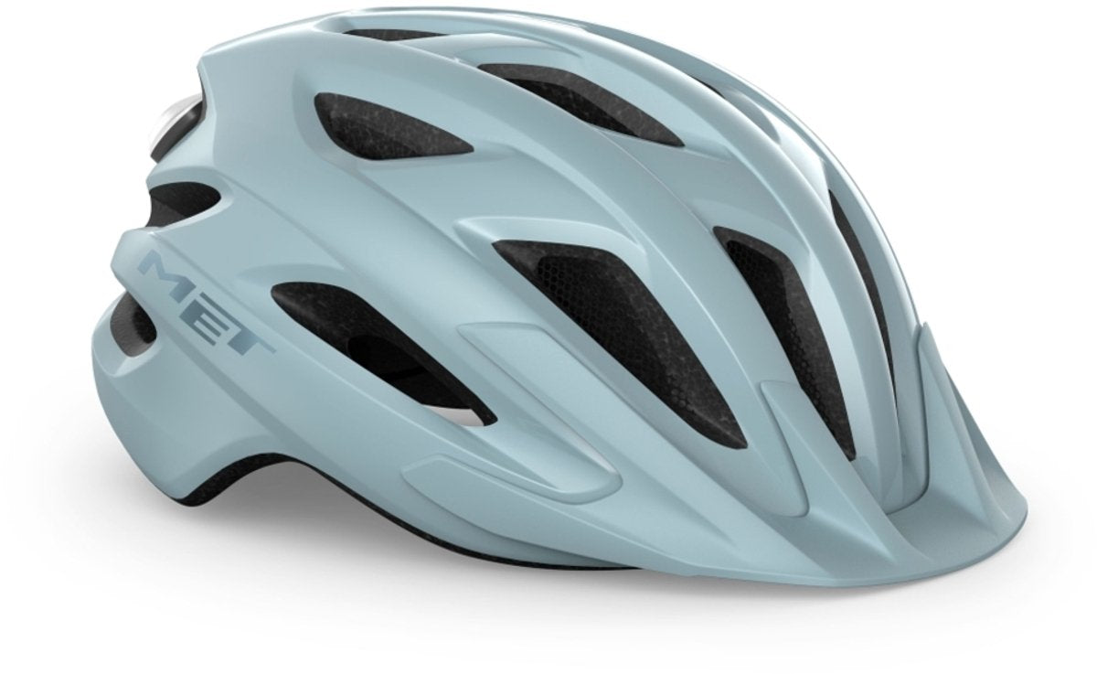Avec casque de vélo crossover pour hommes et femmes - casque de vélo de ville pour adultes - taille m l - bleu pierre brillant