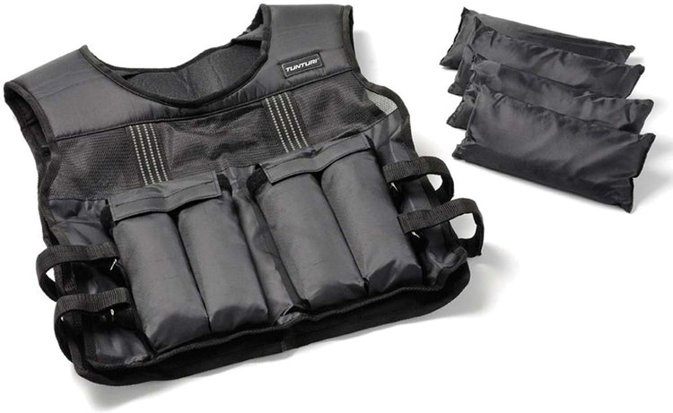 Gilet de poids Tunturi - gilet de poids - gilet de poids - gilet de poids course - réglable - 10kg - noir
