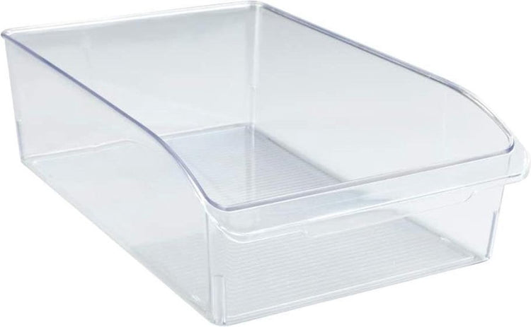Wenko organisateur de réfrigérateur l plastique transparent 31x20x9,5cm - plateau pour réfrigérateur - boîte de rangement pour réfrigérateur