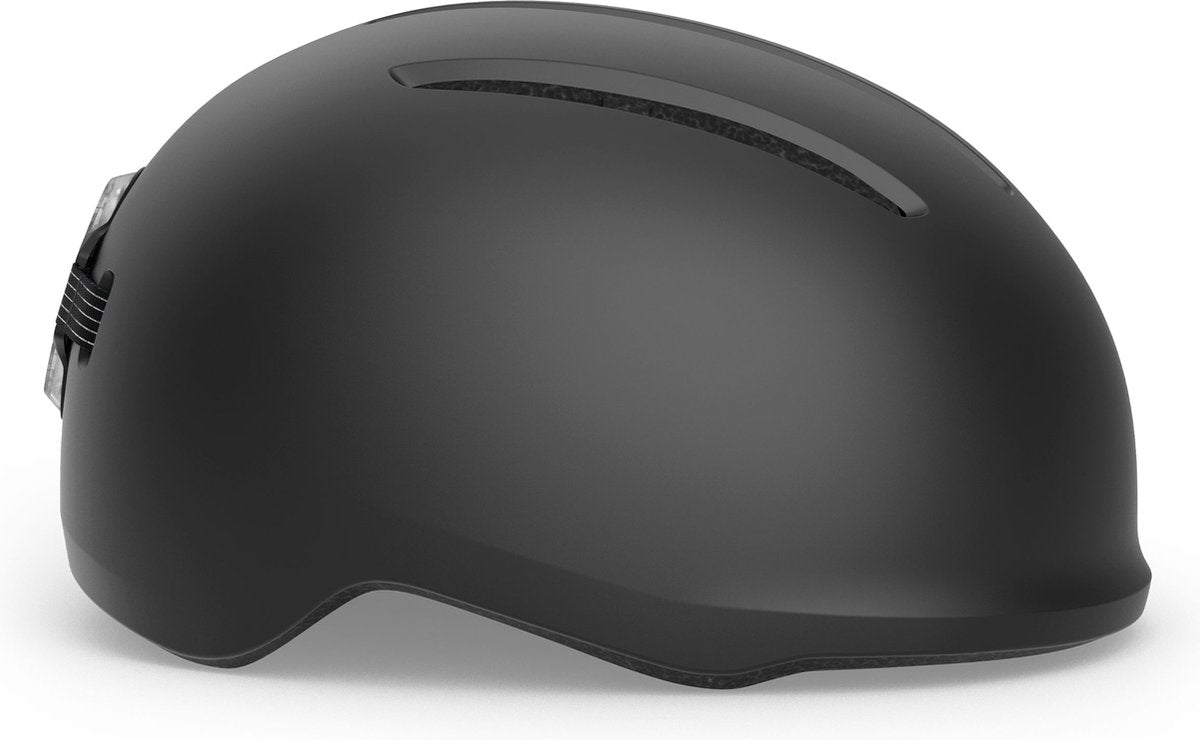 With vibe casque de vélo hommes femmes - casque de vélo e-bike adultes - vélo électrique - vélo de ville - taille s (52-56 cm) - noir mat (noir)