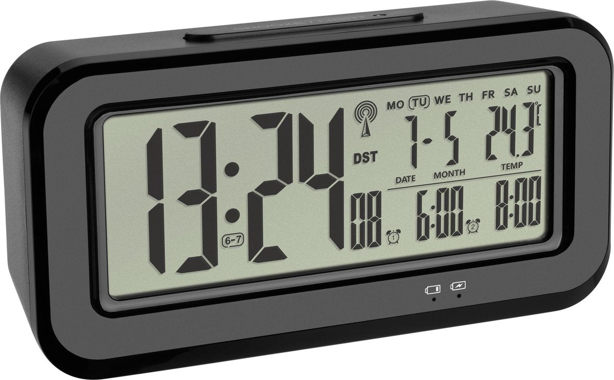 Tfa dostmann 60.2554.01 radio-réveil noir