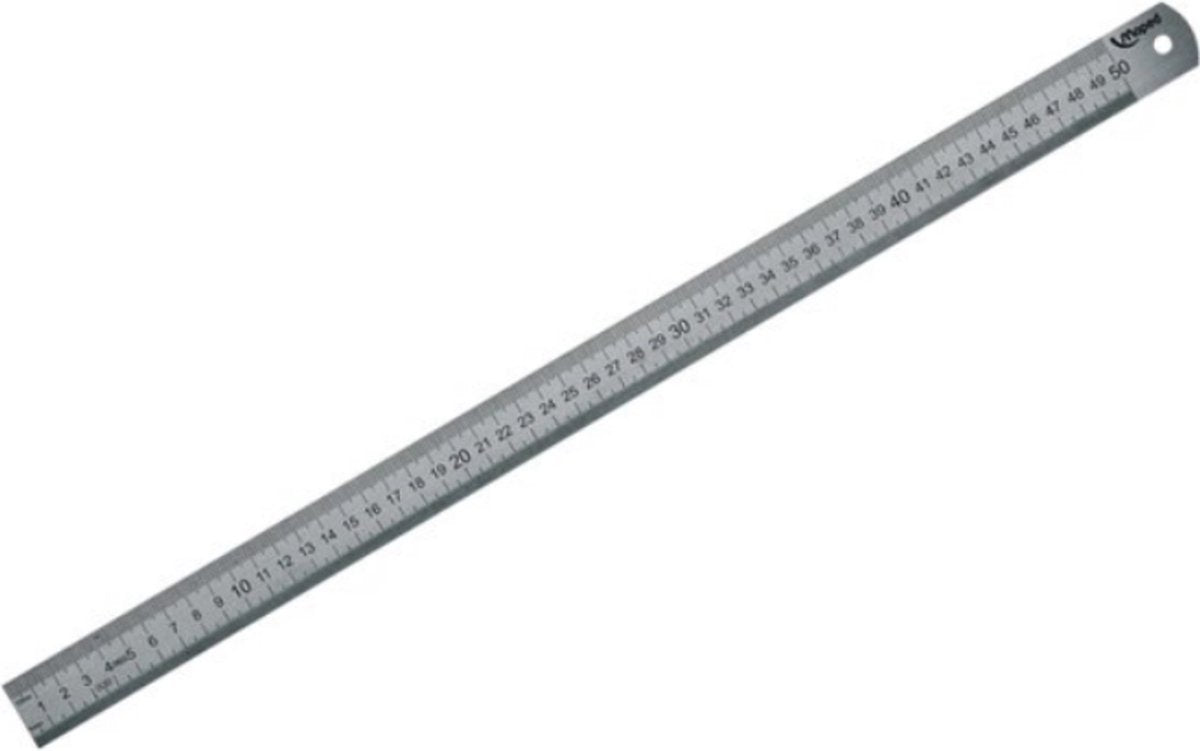 Règle de bureau Maped en acier de 50 cm avec graduations gravées