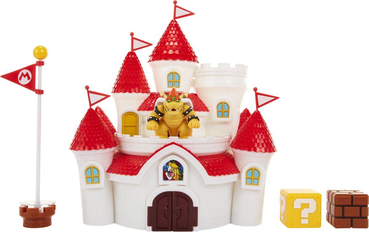 Jakks Nintendo Super Mario grand ensemble de jeu de luxe Château du Royaume Champignon