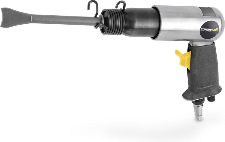 Burin pneumatique Powerplus powair0019 - travaux de hachage et de démolition, 216 l min, 3 500 bpm, 6,3 bar, 4 ans, 5 accessoires, mallette de rangement