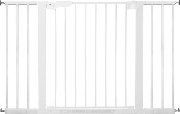 Babydan premier portail d'escalier tout en un sans perçage - 73,5 - 119 cm - montage par pince - blanc