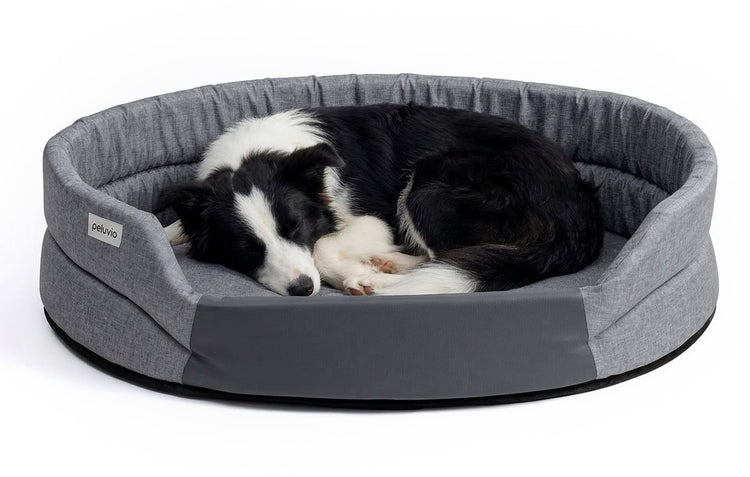 Peluvio arita – lit pour chien hydrofuge – lit pour chien résistant aux taches – taille L – fond antidérapant – léger, adapté aux voyages – entrée basse sans bords – mousse durable – faible odeur facile à nettoyer – confort pour chaque chien