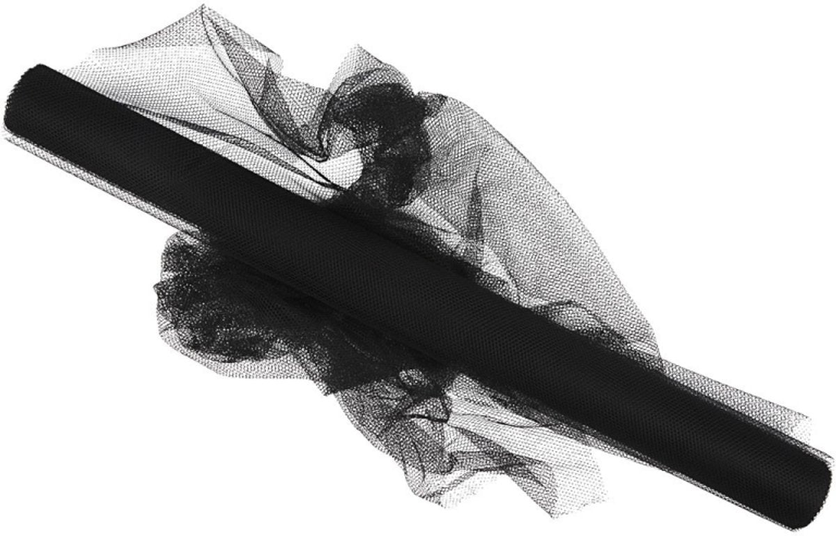 Tulle Creativ company, l: 50 cm, noir, 5 m 1 rouleau