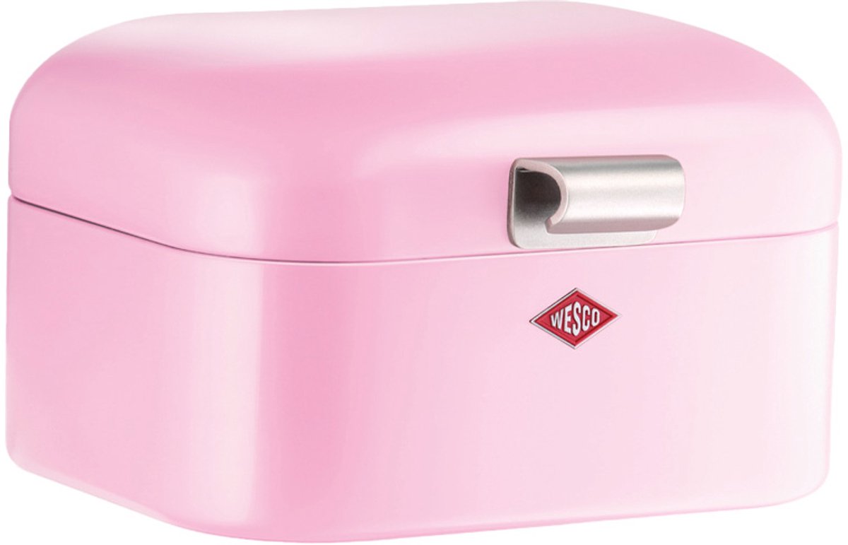 Wesco mini boîte à pain grandy | 2 litres - taille s | métal - rose | boîte à pain