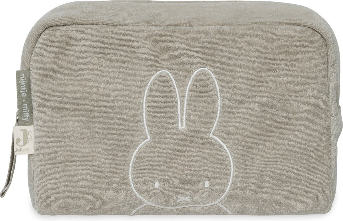 Jollein x Miffy trousse en tissu éponge miffy - vert olive