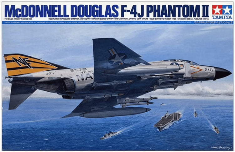 Tamiya – kit de maquettes de véhicules militaires, 60306, avion en plastique mcdonnell douglas f-4j phantom ii, 1:32, modélisme