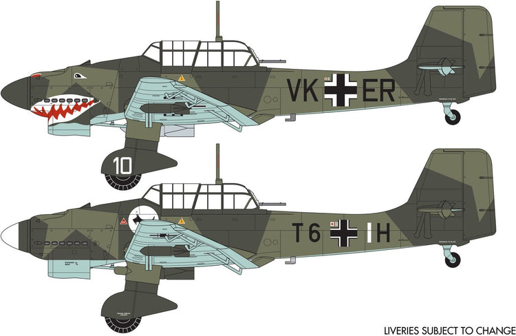 Maquette Airfix véhicules militaires - 03087a junkers ju87b-1 pièce en plastique - 1:72 - modélisme