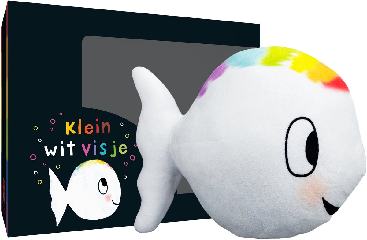 Peluche petit poisson blanc Clavis env. 32 cm