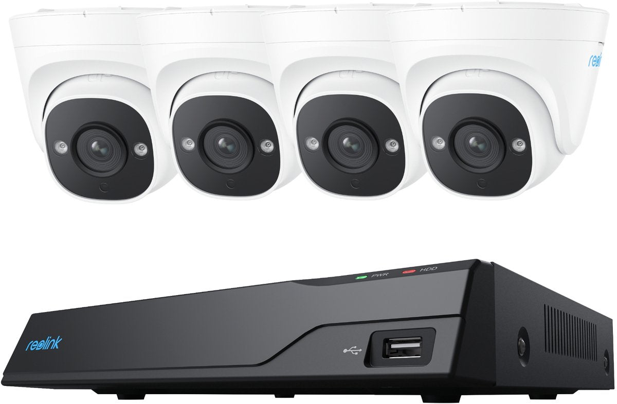 Reolink NVS8-5MD4 - Système de caméra de sécurité 5MP, NVR 8 canaux avec disque dur 2 To intégré, détection de personnes, véhicules et animaux