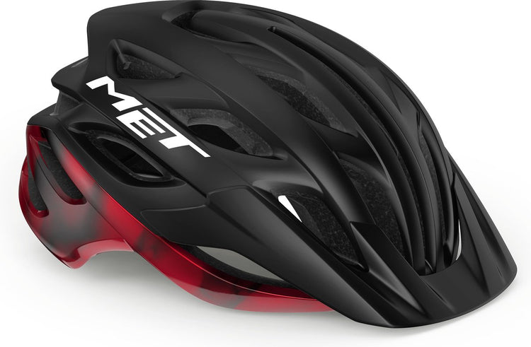 Avec Veelo mips casque de vélo hommes femmes - casque de vélo VTT adultes - vélo électrique - vélo de ville - taille s (52-56cm) - noir rouge mat brillant (noir rouge)