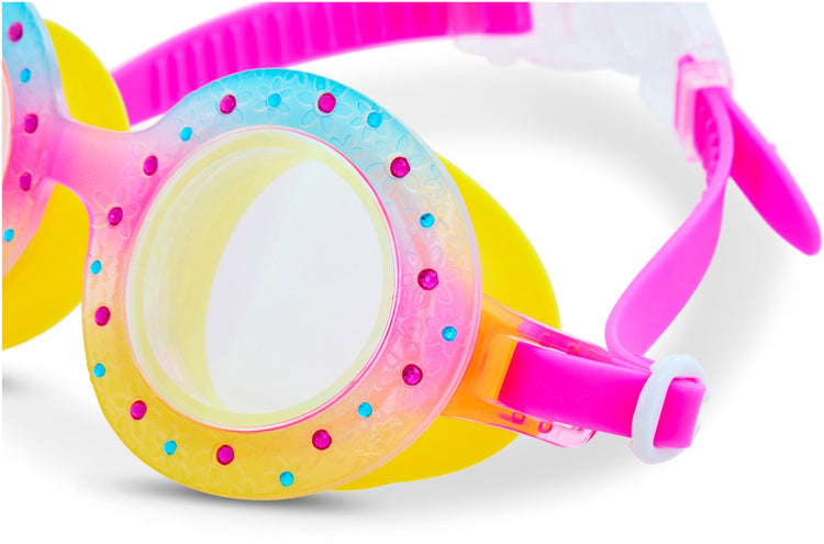 Bling2o lunettes de natation enfants - bourgeon - lunettes de plongée - anti-buée - protection UV - rose