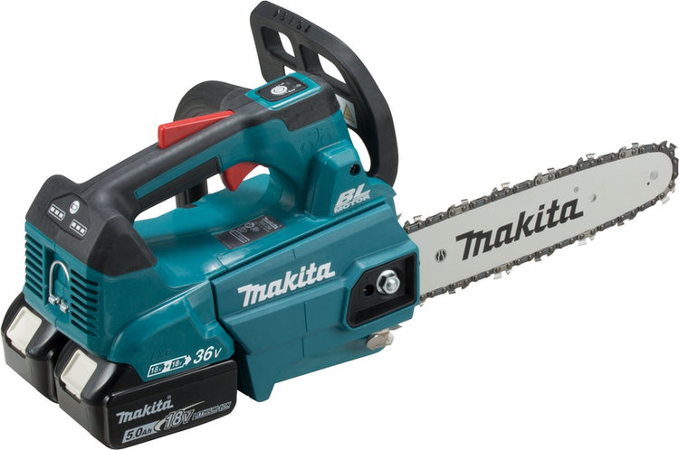 Makita duc256z tronçonneuse à batterie poignée supérieure 25cm 2x18v corps de base