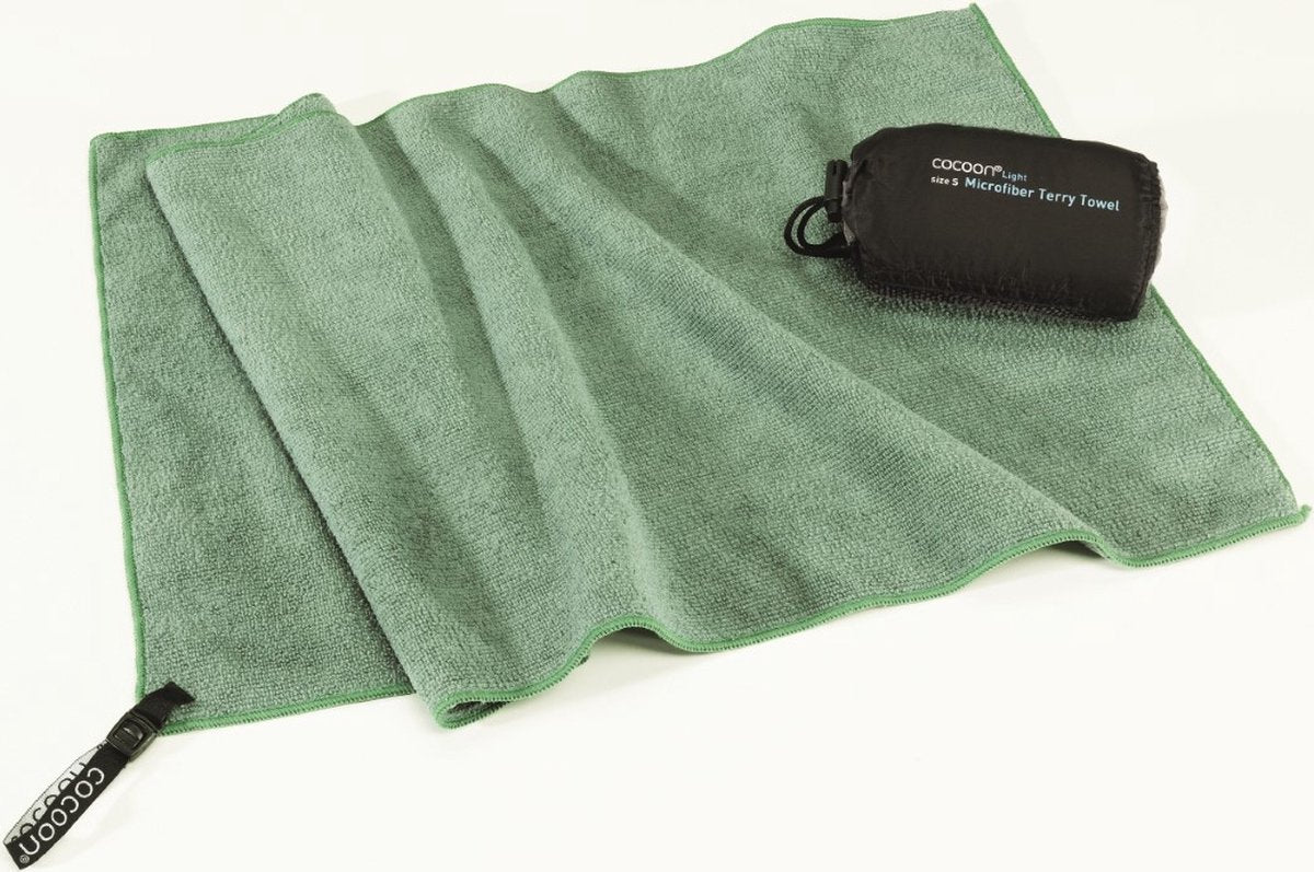Serviette éponge Cocoon légère - medium - vert bambou