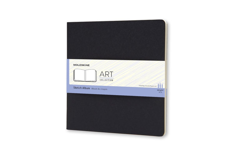 Album de croquis d'art Moleskine - carré (19x19) - couverture souple - noir