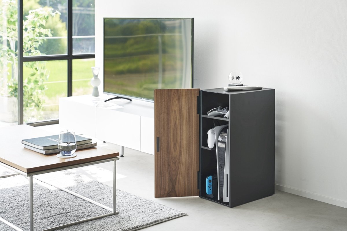 Armoire pour console de jeu Yamazaki - tour - noir