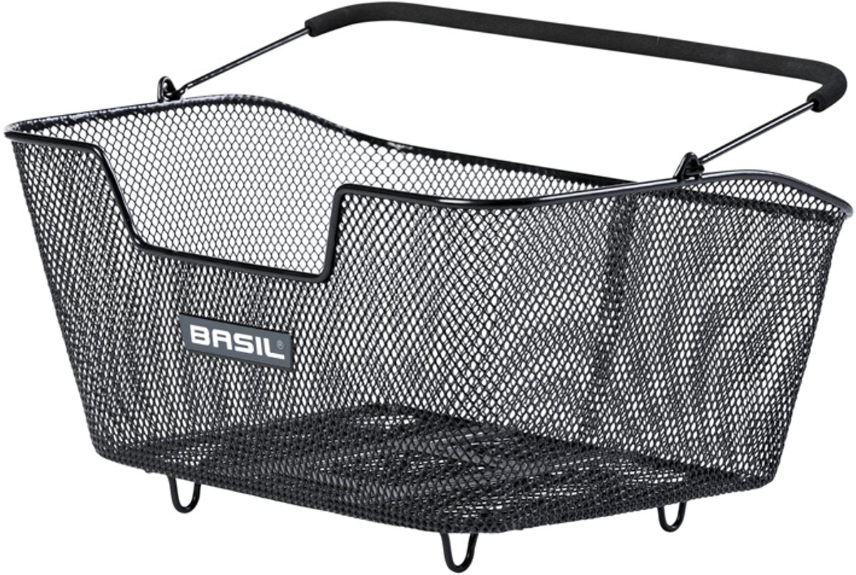Basilic M multi-systèmes - panier de vélo - à l'arrière - noir
