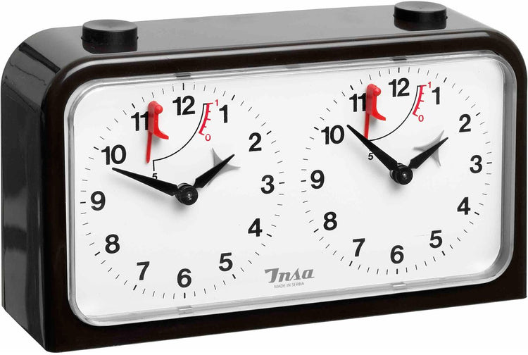 Horloge d'échecs Philos insa - jeu de société mécanique en plastique pour 2 joueurs