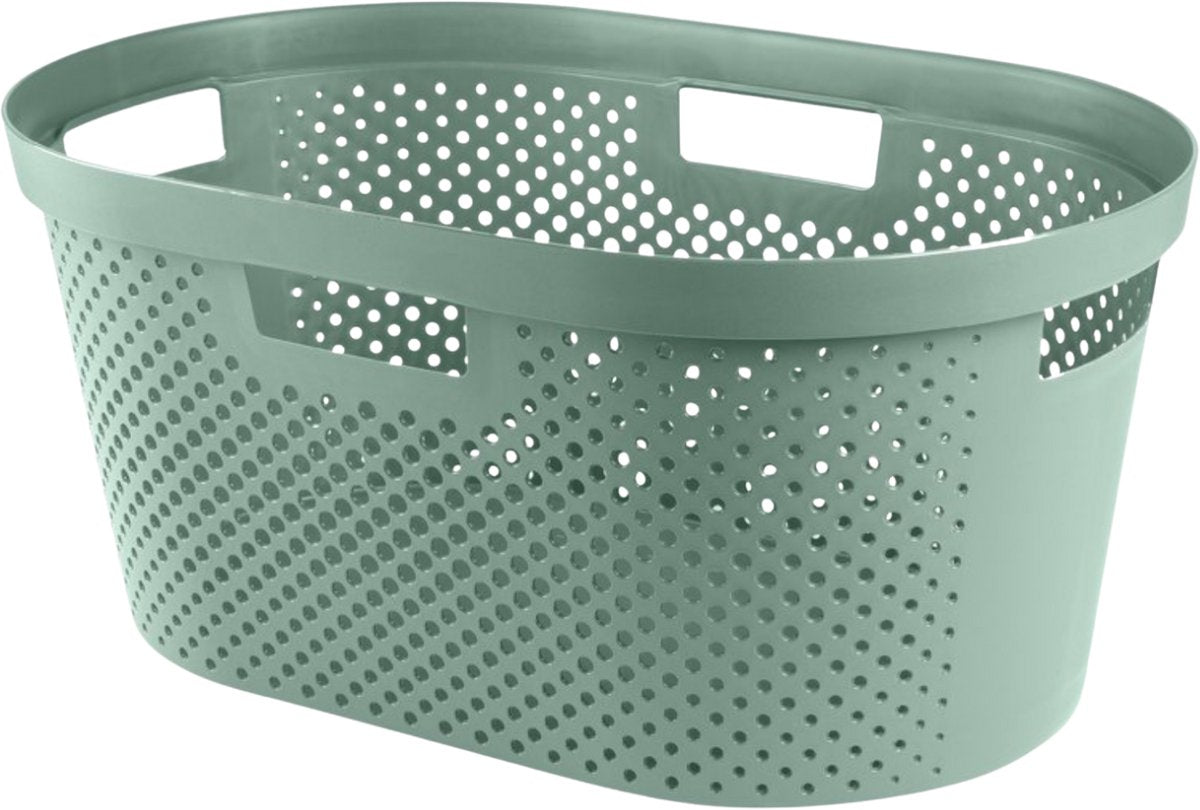 Curver - points recyclés infini - panier à linge - 40l - vert