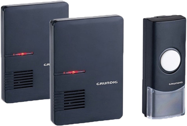 Sonnette sans fil Grundig Grundig avec 2 récepteurs noirs