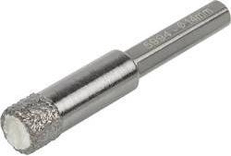 Wolfcraft - foret à carrelage 14 mm - foret à sec - foret diamanté - tige hexagonale hexagonale - ø 14 mm - 5994000