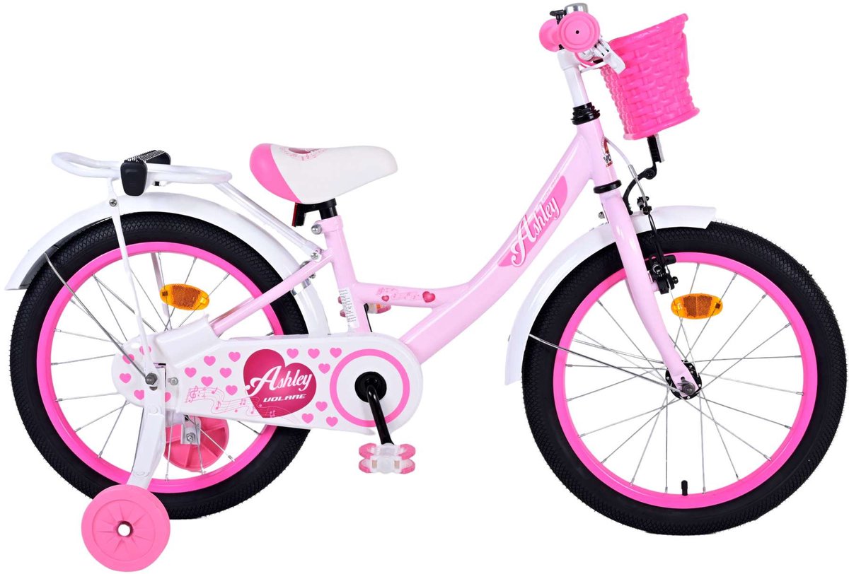 Volare Ashley Children's Bicycle - Girls - 18 pouces - rose