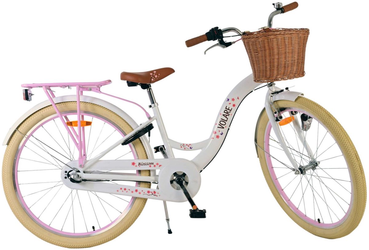 Volare Blossom Children's Bicycle - Girls - 26 pouces - blanc - Nexus 3 Gears
