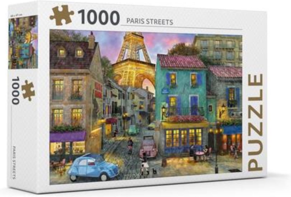 Puzzle Rebo - Rues de Paris - 1000 pièces - qualité premium
