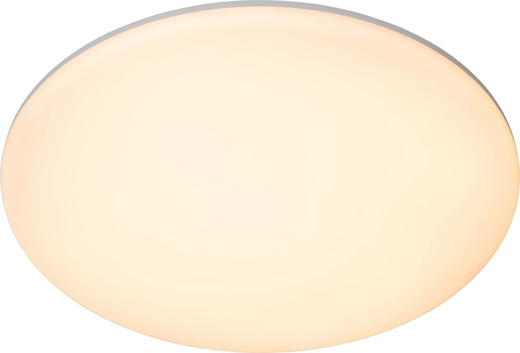 Lucide olson - plafonnier (plafonnier) salle de bain - ø 35 cm - led - cct - 1x36w 3000k 6500k - ip44 - opale