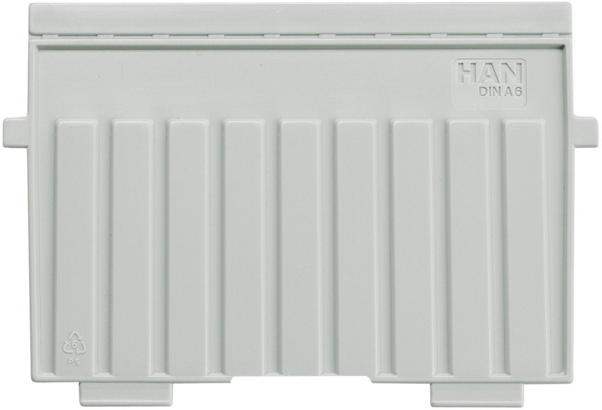 Han plaque de séparation fiche index a6 transversale gris clair | 5 pièces