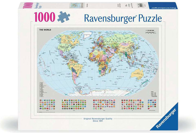 Ravensburger Puzzle Puzzle Political World Map, 1000st.