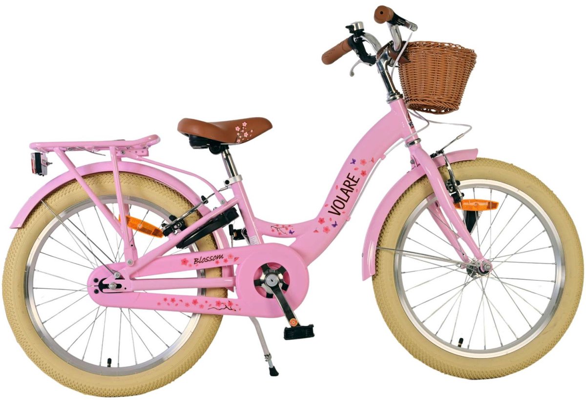 Volare Blossom Children's Bicycle - Girls - 20 pouces - Pink - Deux freins à main