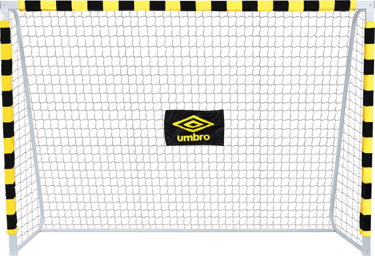 But de football Umbro - but de football 300 x 200 x 90 cm - grand but de football - jouets d'extérieur pour enfants et adultes - montage rapide - but d'entraînement de football - métal - noir jaune