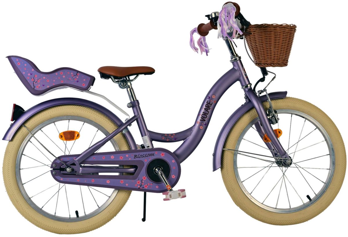 Volare Blossom Children's Bike Girls 18 pouces violet