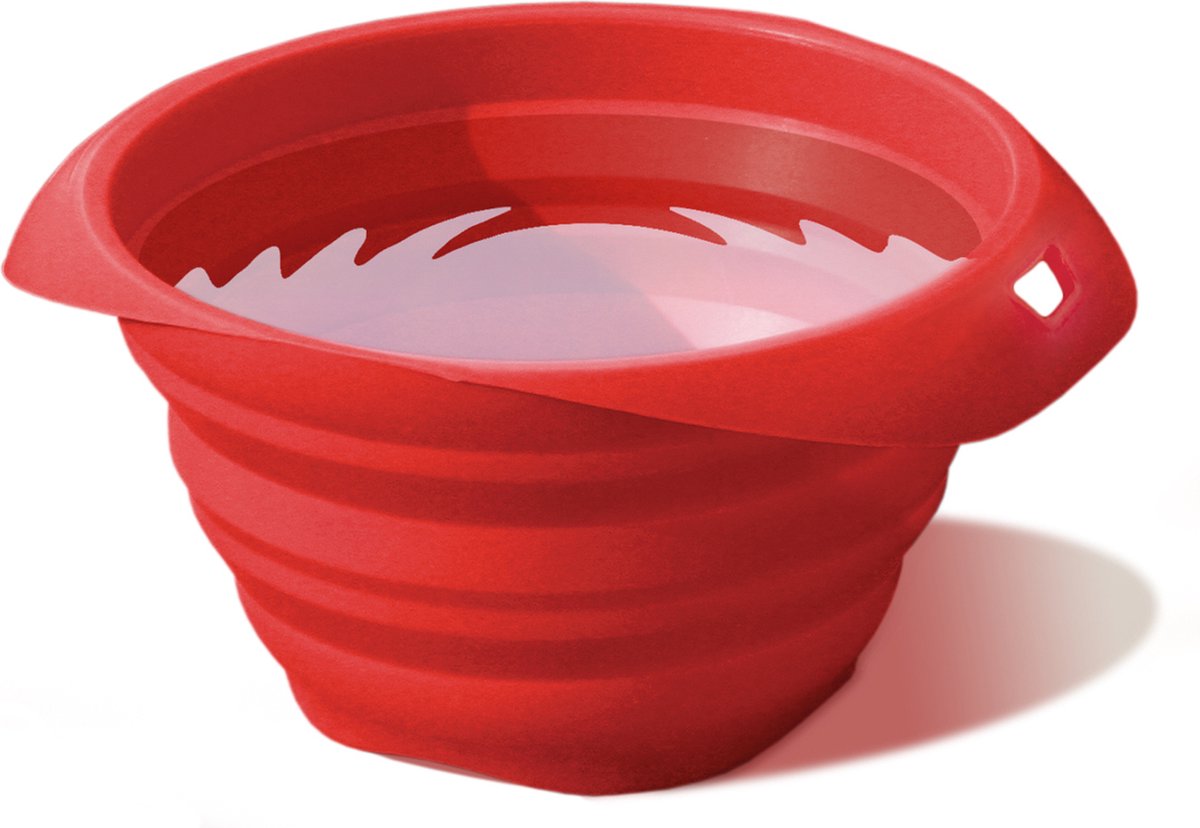 Kurgo effondrement a-bowl - bol de voyage pliable - bol de nourriture pour chien - rouge